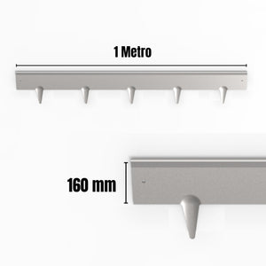 Bordura per Giardino e Orto a Giunzione in Acciaio Zincato 10 Pz da 1m x 160 mm, Bordura per Aiuola, Bordo per Aiuole