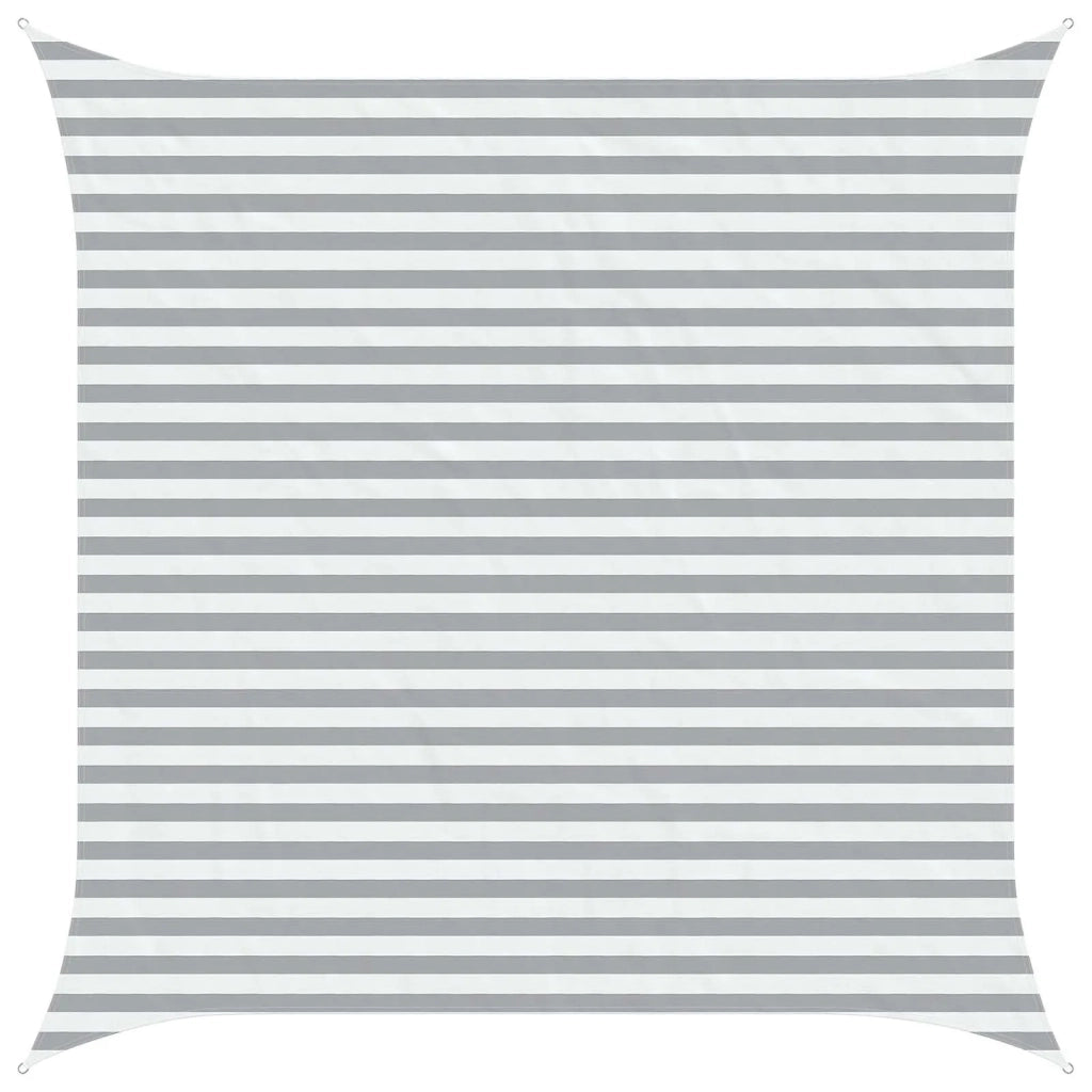 Vela Parasole | Telo Ombra | Vela da ombra solare Grigio chiaro e bianco 3,6 x 3,6 m