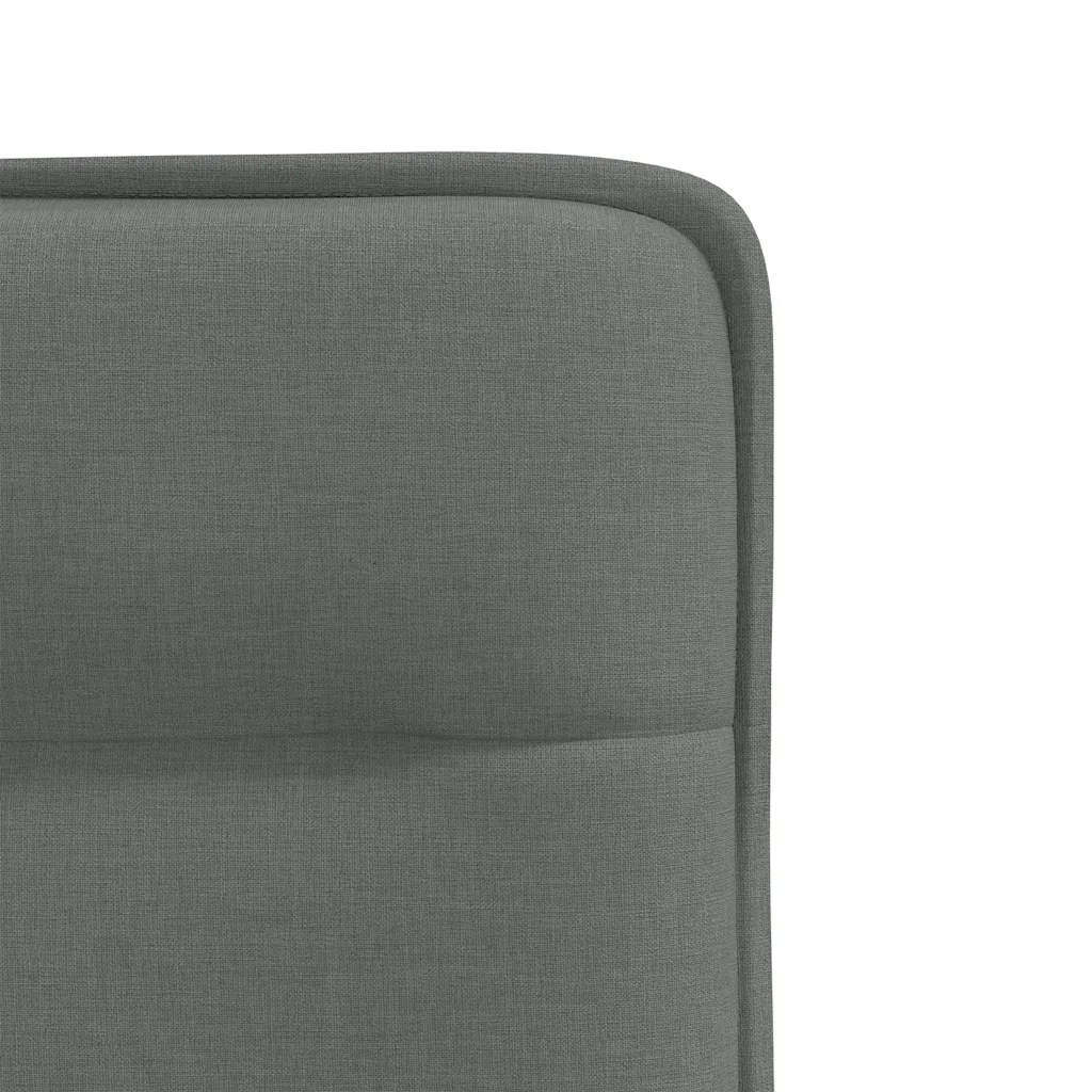 Sedie da Pranzo 4 pz Grigio Scuro in Tessuto 3315333