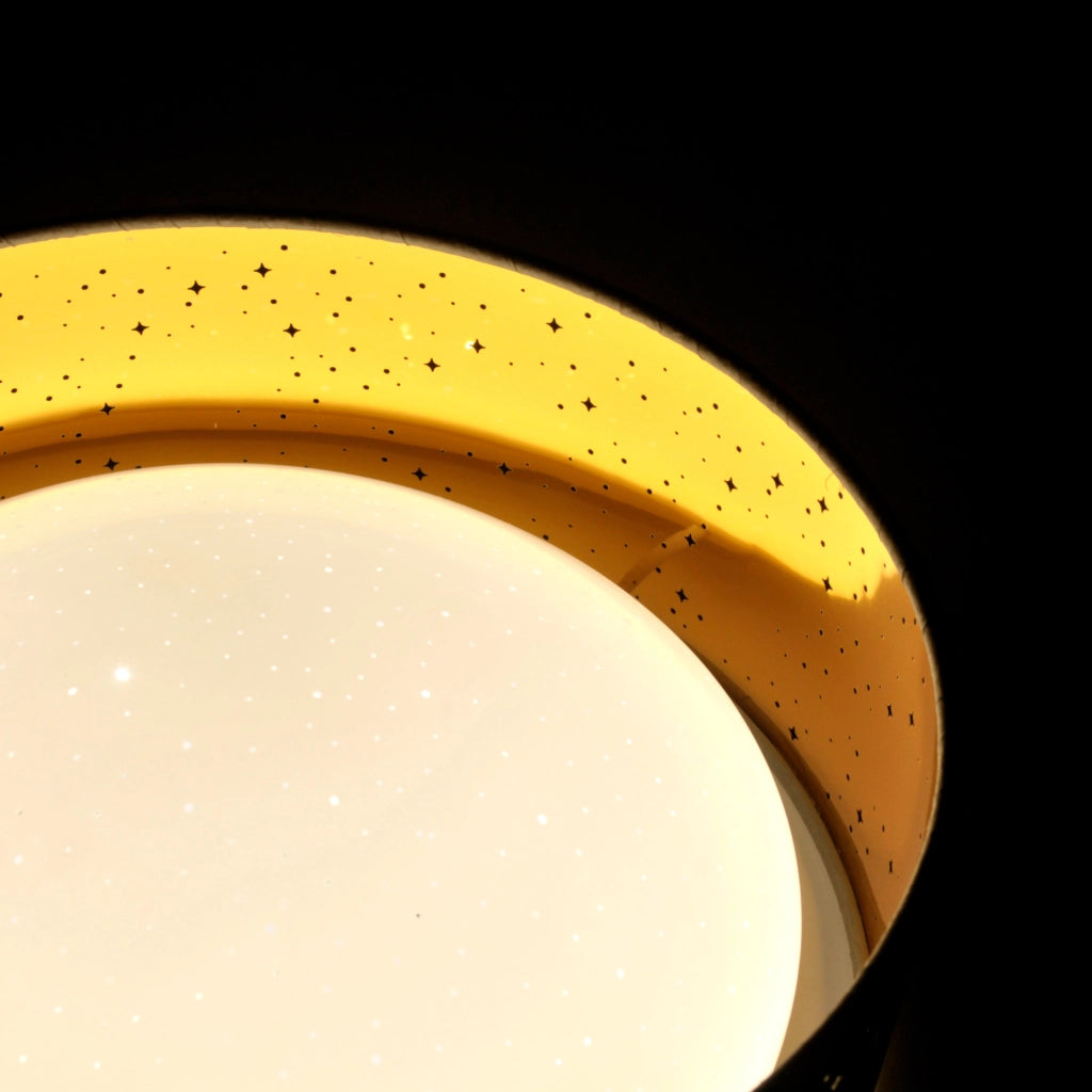 Plafoniera LED Polux Tuluza bianco oro 18W 4000K Ø32cm