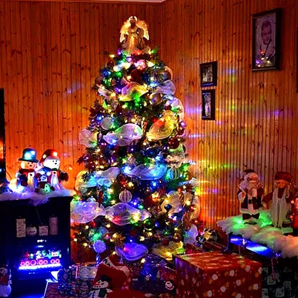 Trade Shop - Luci Natalizie A Strisce Led App 10mt Usb Bluetooth Decorative Per Albero Natale -