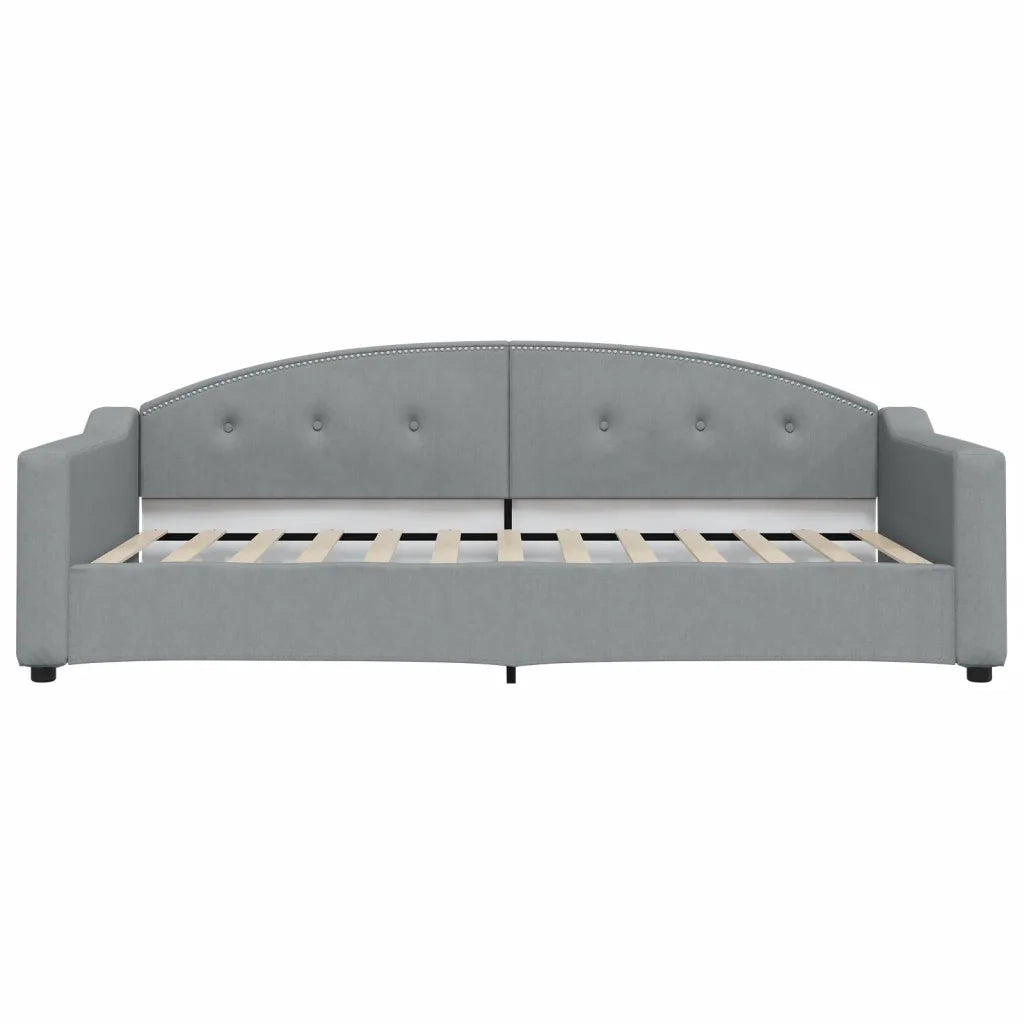Divano Letto Estraibile Cassetti-Sofa Letto-Daybed Grigio Chiaro 100x200 Tessuto 371041