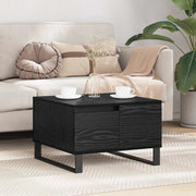 Tavolino da salotto con cassetto Rovere Nero 55 x 55 x 36,5 cm 881665