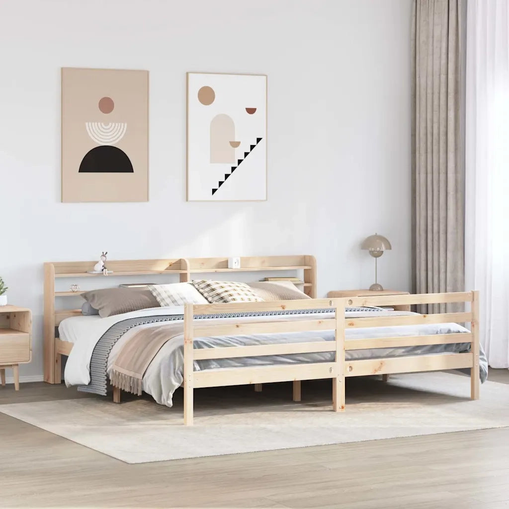 Giroletto con Testiera 180x200 cm Massello Pino