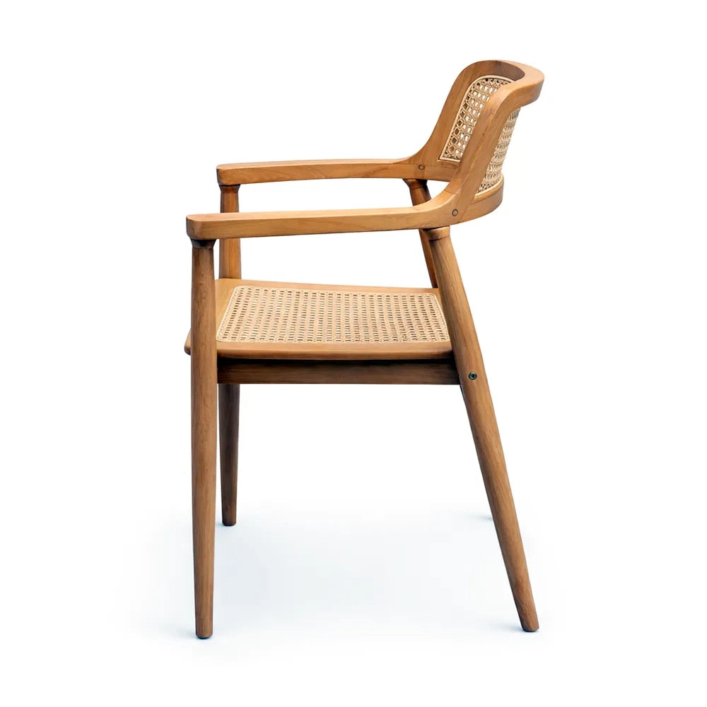 Set 2 Sedie da Giardino in Legno Teak -Malacca
