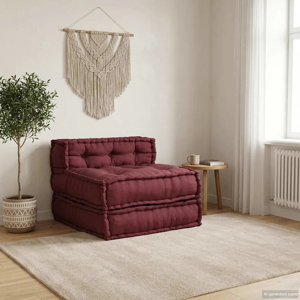 Divano Componibile Marrone Rossiccio 70x70x54 in Tessuto 4019030