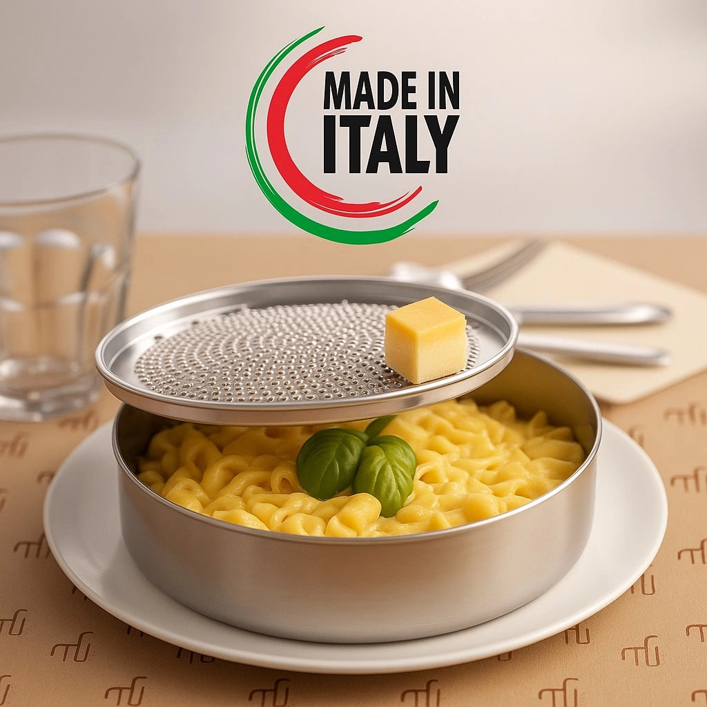 Grattugia Bari Kit 2pz in Acciaio Inox 20cm H 6cm Made in Italy