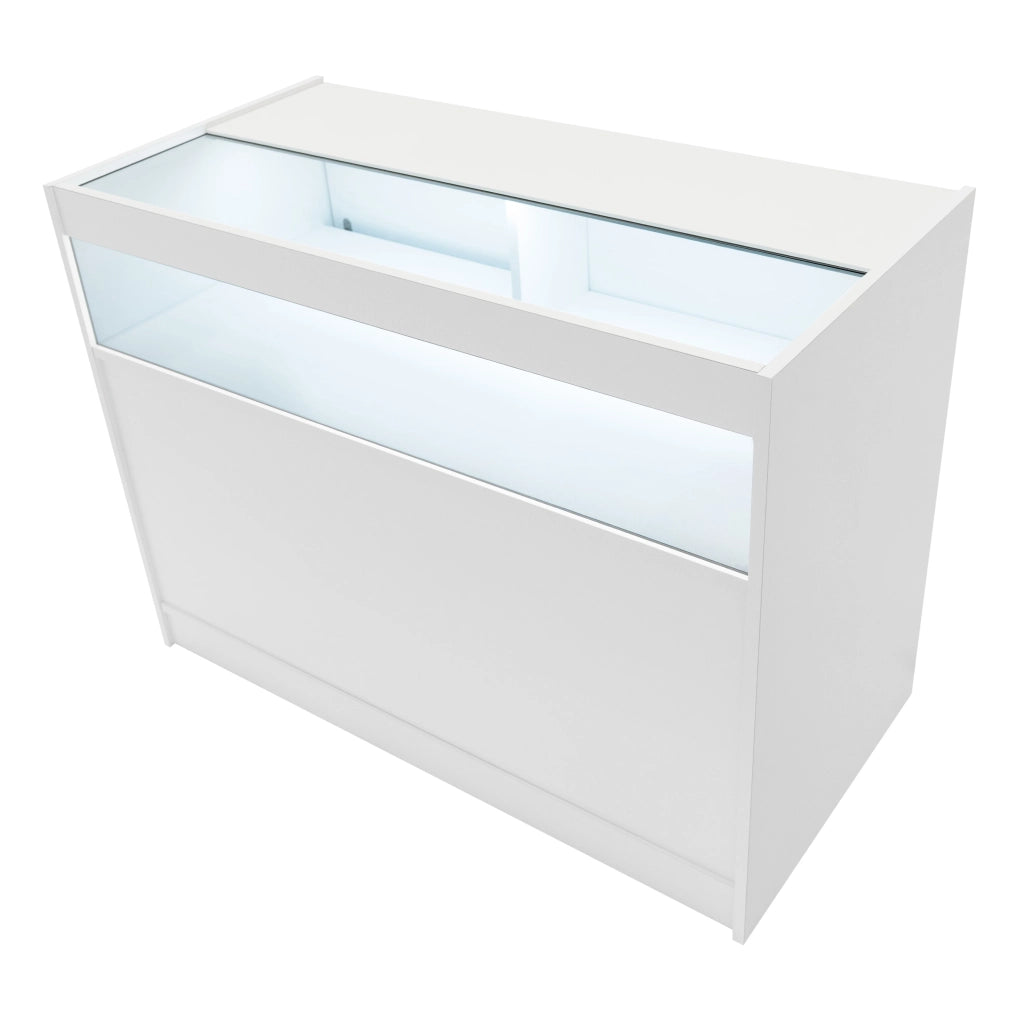 Set Banconi LED Bianco Demeter K1200 B1200 LM60 Vetrina Negozio con Serratura