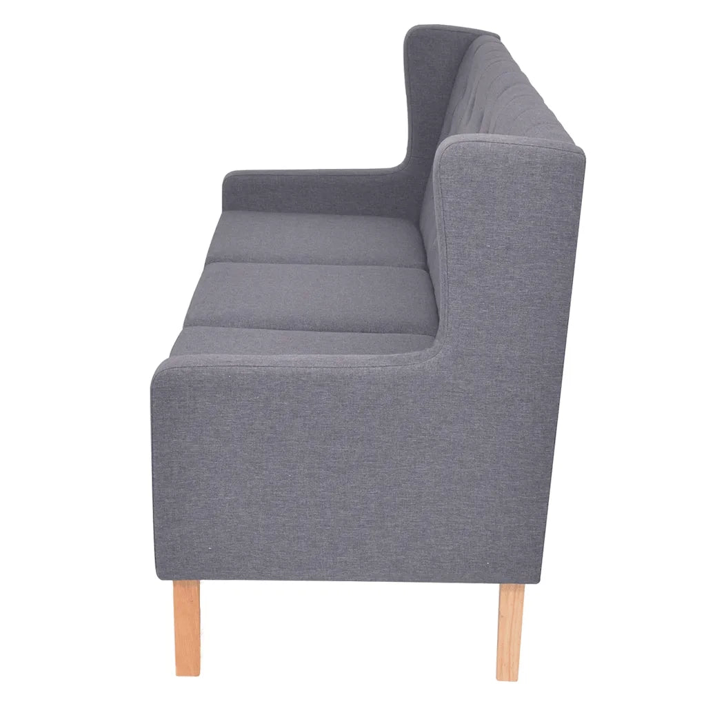 Set Divani 3 pz in Tessuto Grigio 274935