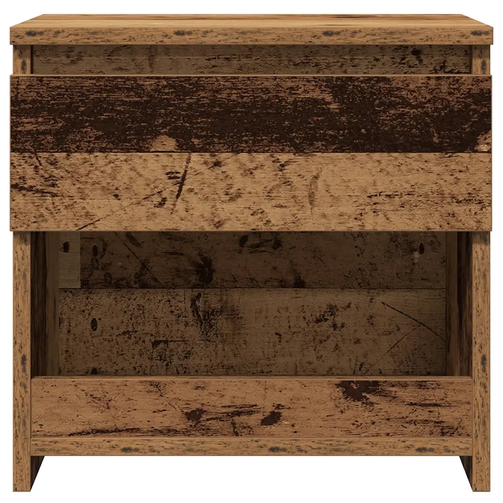 Comodino Legno Antico 40x30x39 cm in Legno Multistrato 856406