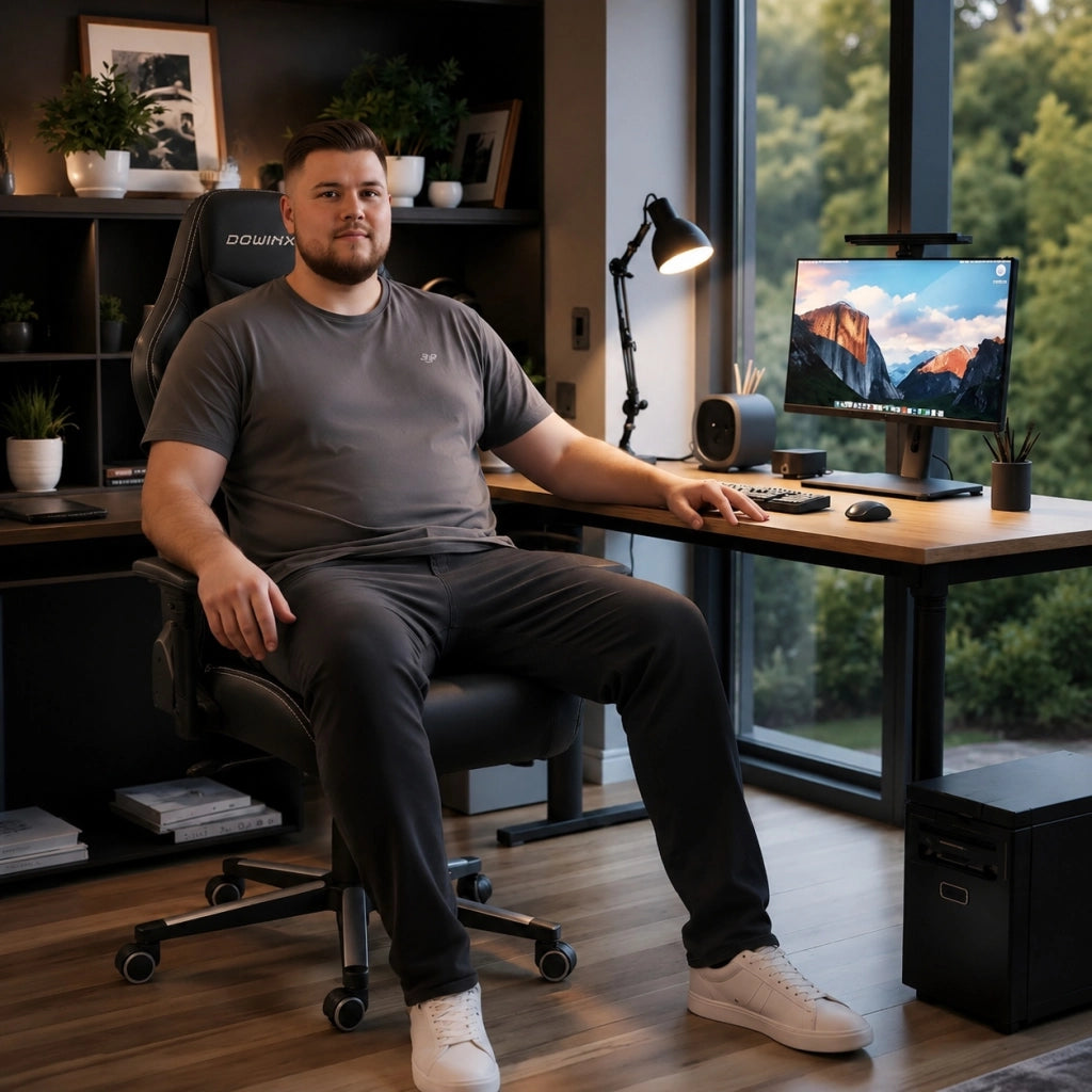 Sedia Gaming Ergonomica 200 kg con Seduta Larga 59 cm e Braccioli Regolabili 4D