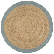 Tappeto Lavorato a Mano in Juta con Bordo Verde Oliva 90 cm cod mxl 58090