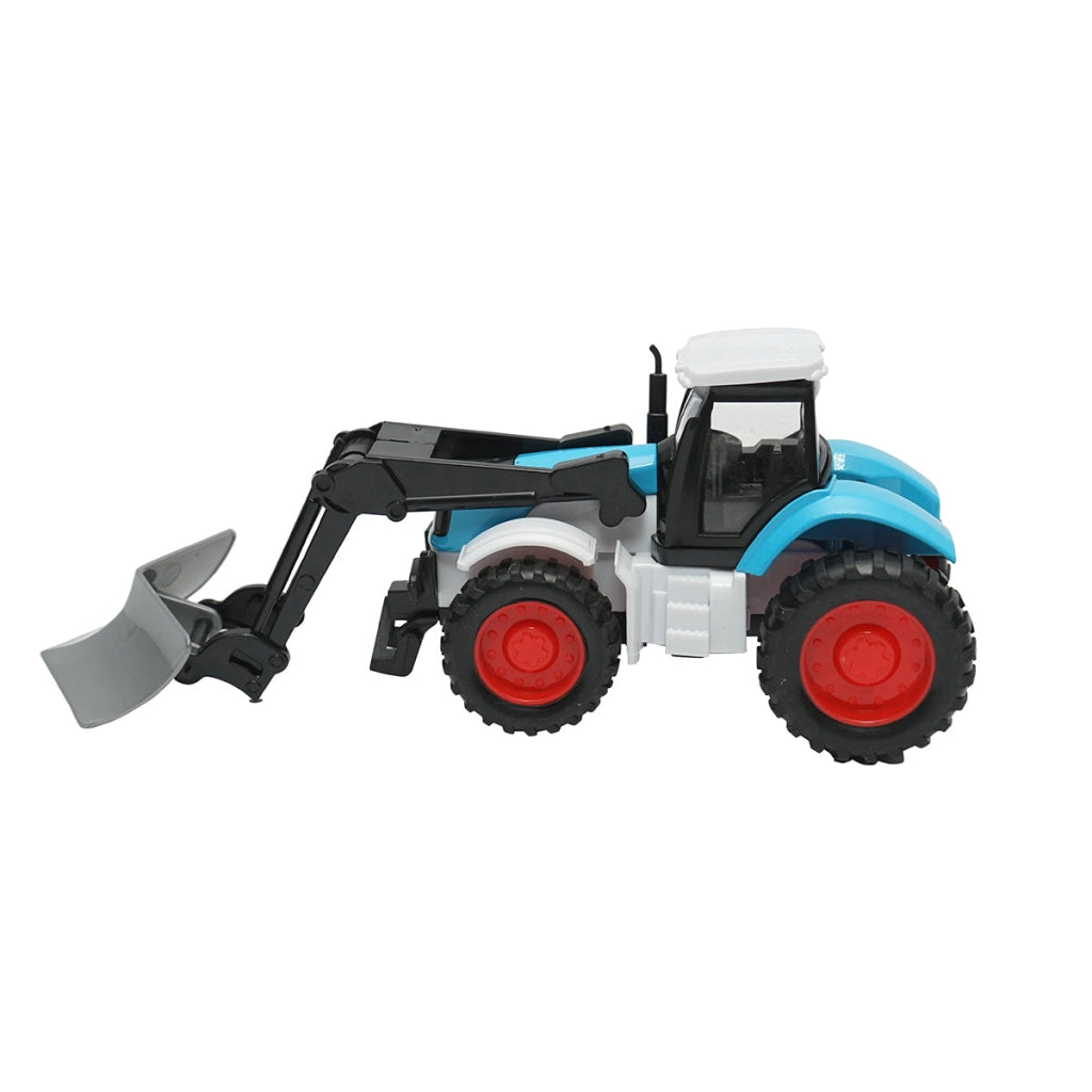 Trattore blu con lama da neve, 175x65x80mm giocattolo per bambini +3 anni