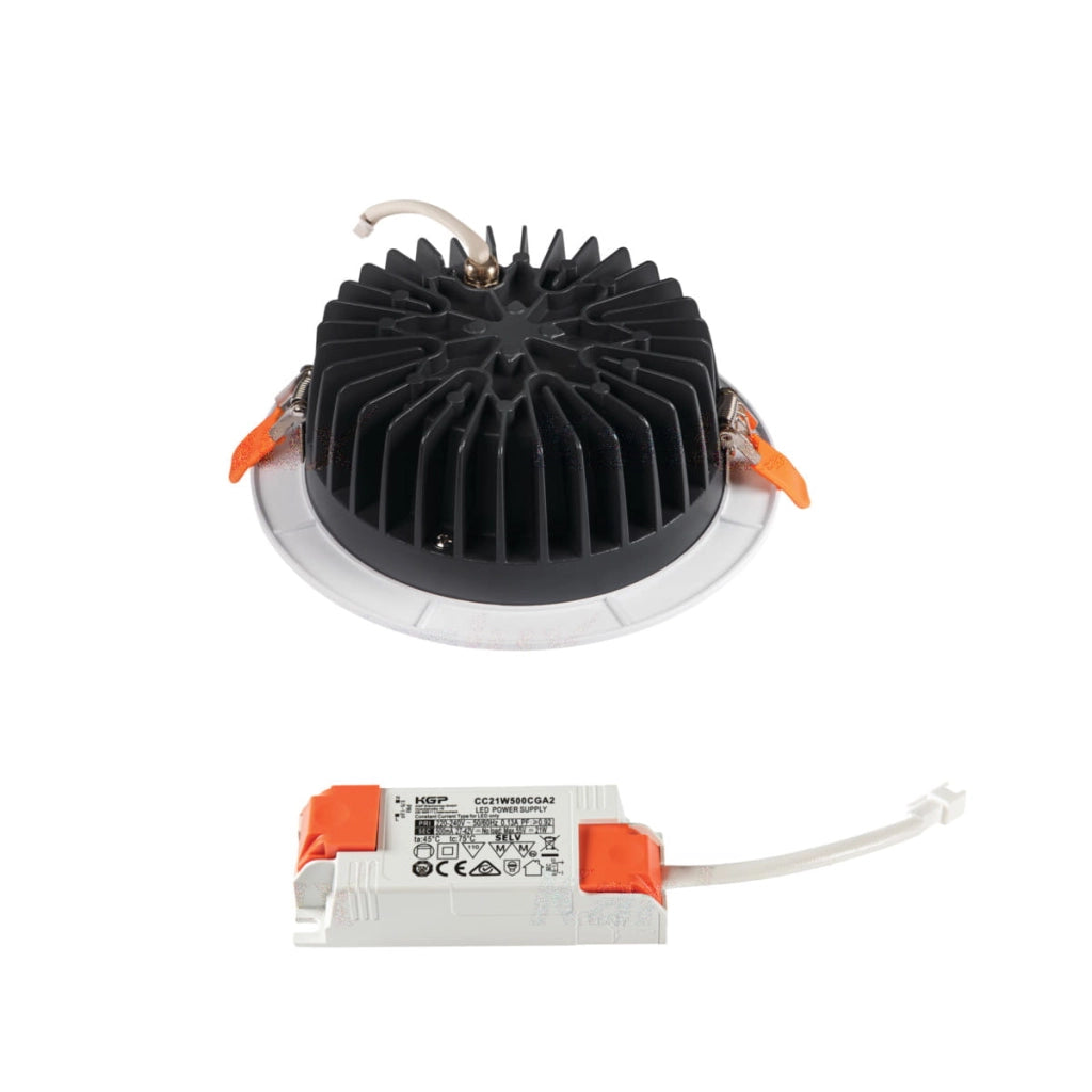 Faretto incasso soffitto bianco LED 20W 4000K IP44