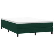 Giroletto a Molle senza Materasso Verde Scuro 140x210cm Velluto 3315828