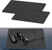 Matte antislip per auto, 2 pezzi, matte antislip per auto, matte antislip per cruscotto, universale matte antislip per smartphone, cuscino di fissaggio in silicone per autodecorazioni, occhiali, smartphone