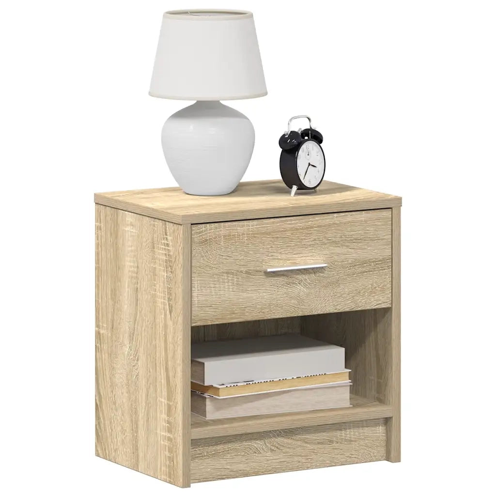 Comodino | Armadio da Notte | Mobiletto da notte con Cassetto Rovere Sonoma 39x28x41 cm