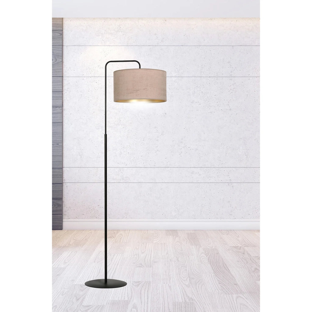 Piantana Contemporaneo Ganesha Acciaio Nero Rosa 1 Luce E27 Ip20