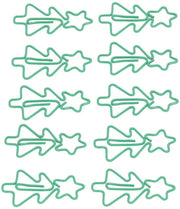 Clip per documenti in metallo - 100 pezzi - verde - anelli per fermare - adatto per uso domestico - organizzazione di documenti