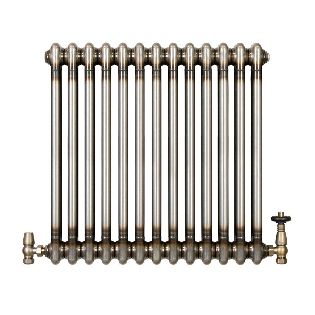 Radiatore 2 Colonne Orizzontale Metallo Grezzo 600 x 605 mm TRV