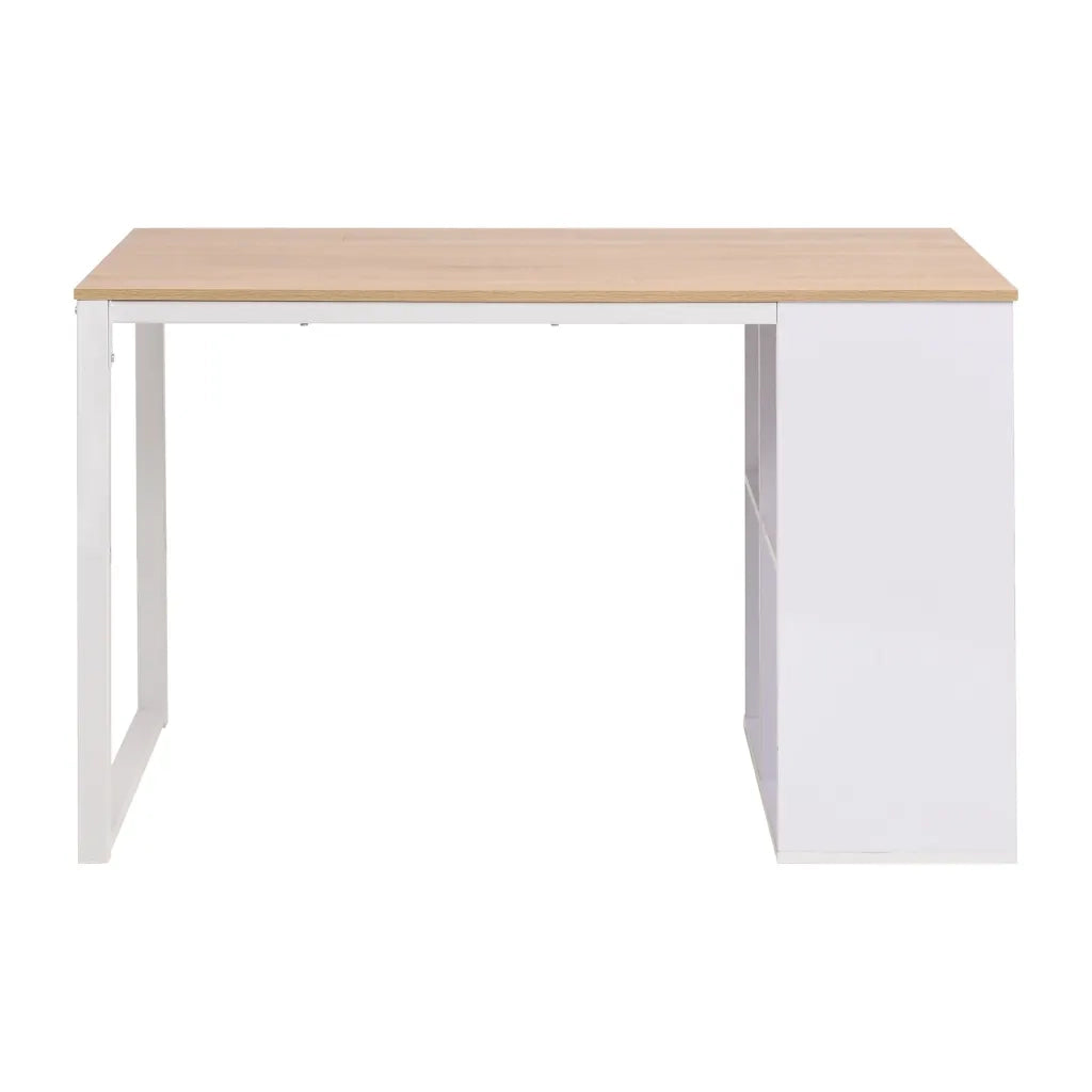 Scrivania | Tavolo da Ufficio 120x60x75 cm Rovere e Bianco