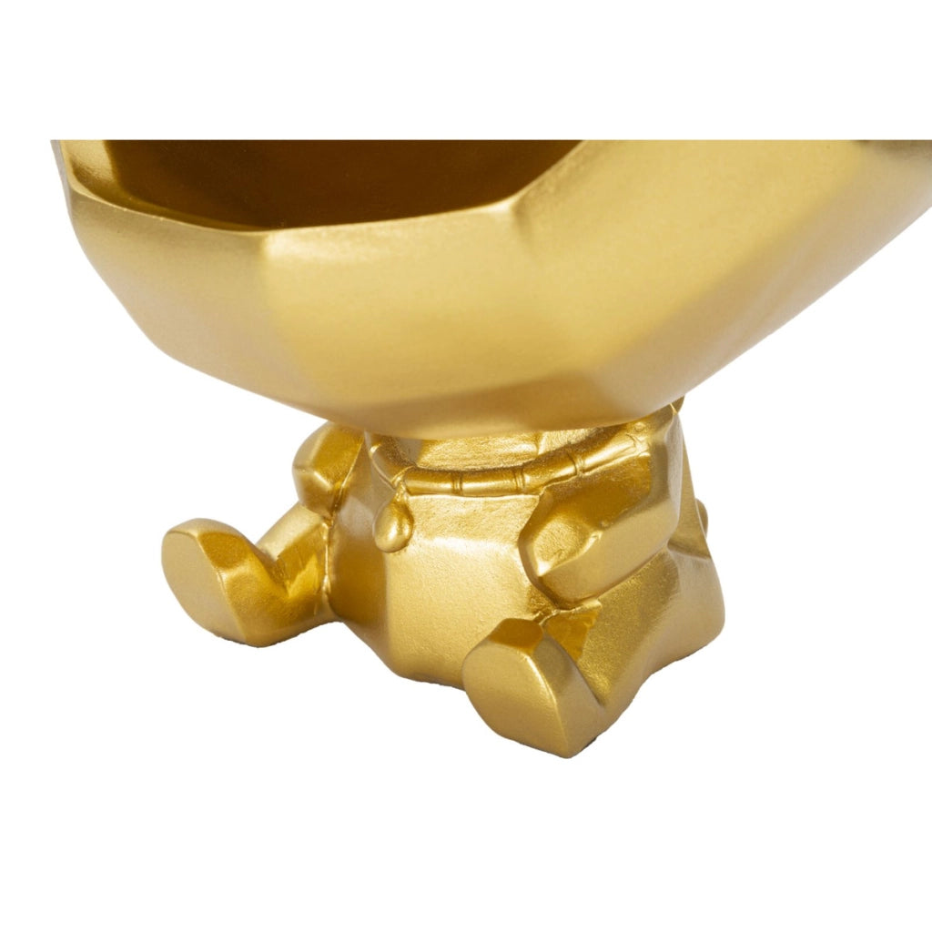 Vassoio VKH694, Oro, Poliresina, 17x17x23,5 cm