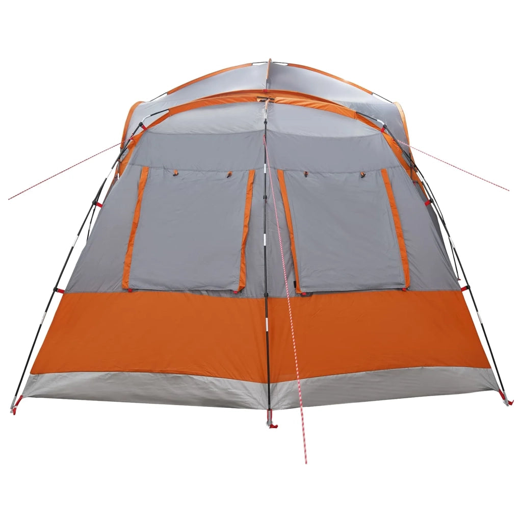 Tenda Laterale con tetto Grigio e arancione 410 x 410 x 250 cm 42028683