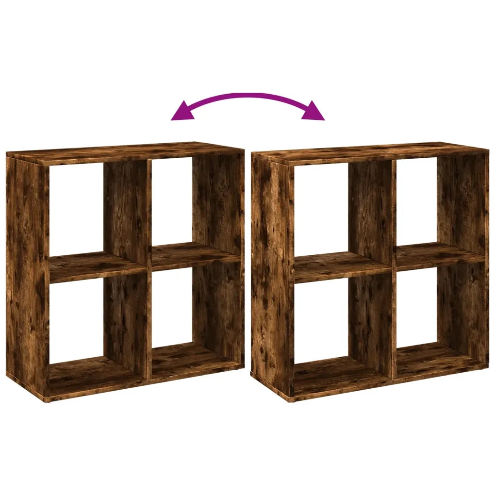vidaXL Libreria Divisorio Rovere Fumo 69,5x29x69,5 cm in Truciolato