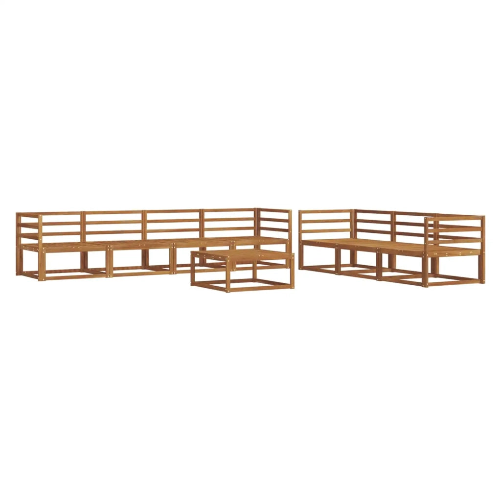 Set di divani da esterno 8 pcs Naturale