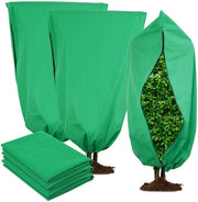 Protezione per piante invernale, 3-pack, 120 x 180 cm, Protezione per steli con sacco di velluto per piante, sacchetti di stoffa per protezione invernale fredda con chiusura a slitta e cordoncino per tirare.