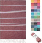 Asciugamano da bagno, asciugamano per sauna, asciugamano per spiaggia, grande, 100 x 200 cm, assorbente rapido, versatile, assorbe la luce, morbido, 100% cotone, Oeko-Tex (100 x 200 cm, rosso bordeaux)