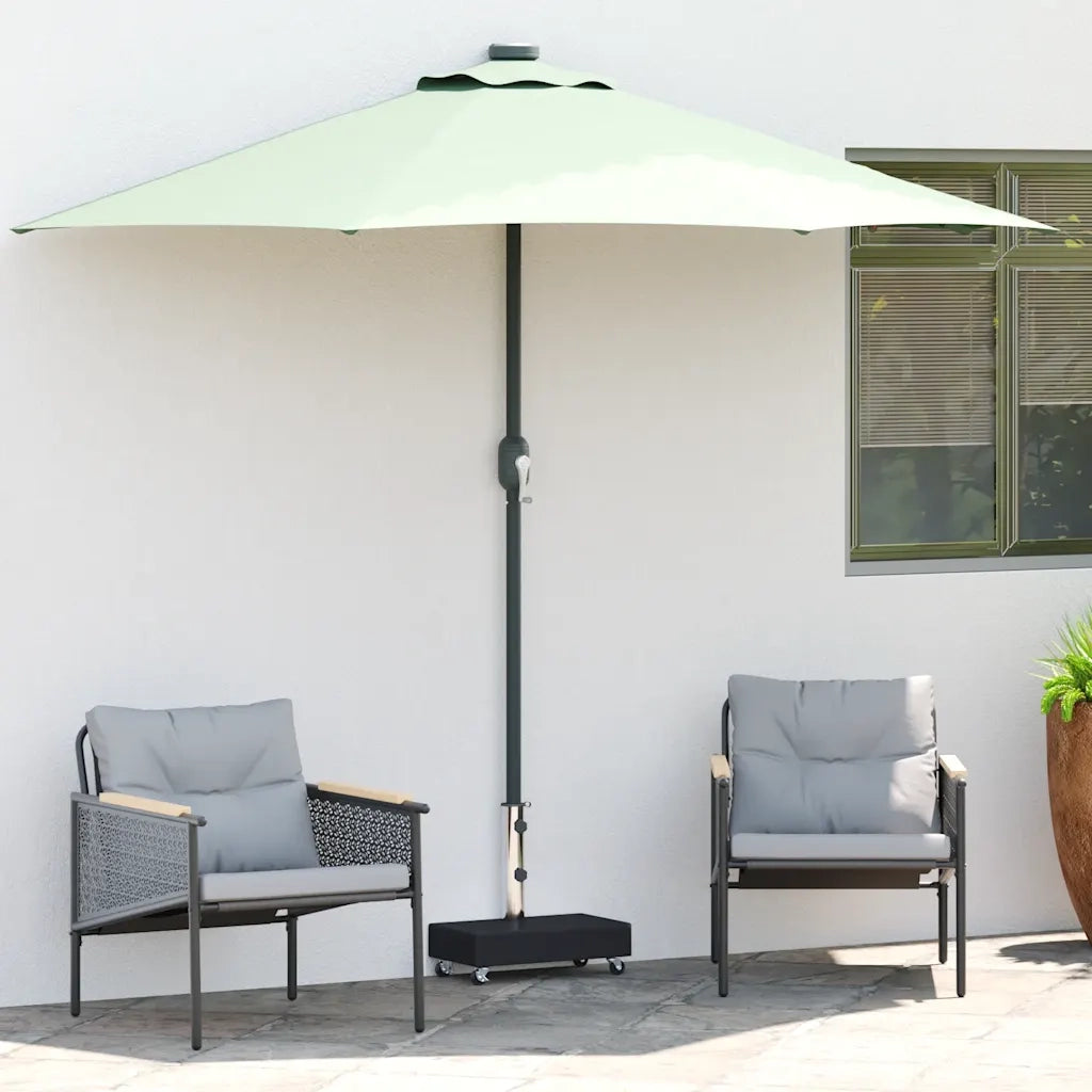Base per ombrellone-Supporto per ombrellone Nera 45x25x8,3 cm in Granito