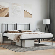 Giroletto con Testiera in Metallo Nero 120x200 cmcod mxl 103183