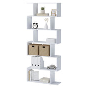 Biblioteca Clisi, Libreria 5 Ripiani, 80x25x191h cm Bianco