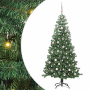 Albero di Natale | Decorazioni natalizie con 300 LED con supporto Verde 240 cm PVC