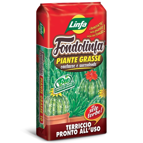 Terriccio Linfa per piante grasse, cactacee e succulente 10 Lt
