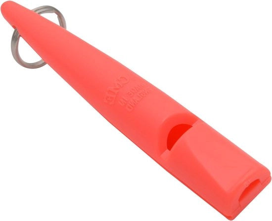 Flauto per cani nr. 2105 con manuale d'istruzioni - Acuto e ampio (corallo rosso)