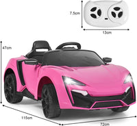 12V Macchina Elettrica per Bambini, Veicolo Elettrico per Bambini con Telecomando e Molla Ammortizzante, Funzione Avvio Dolce, Velocità 3-5 km/h