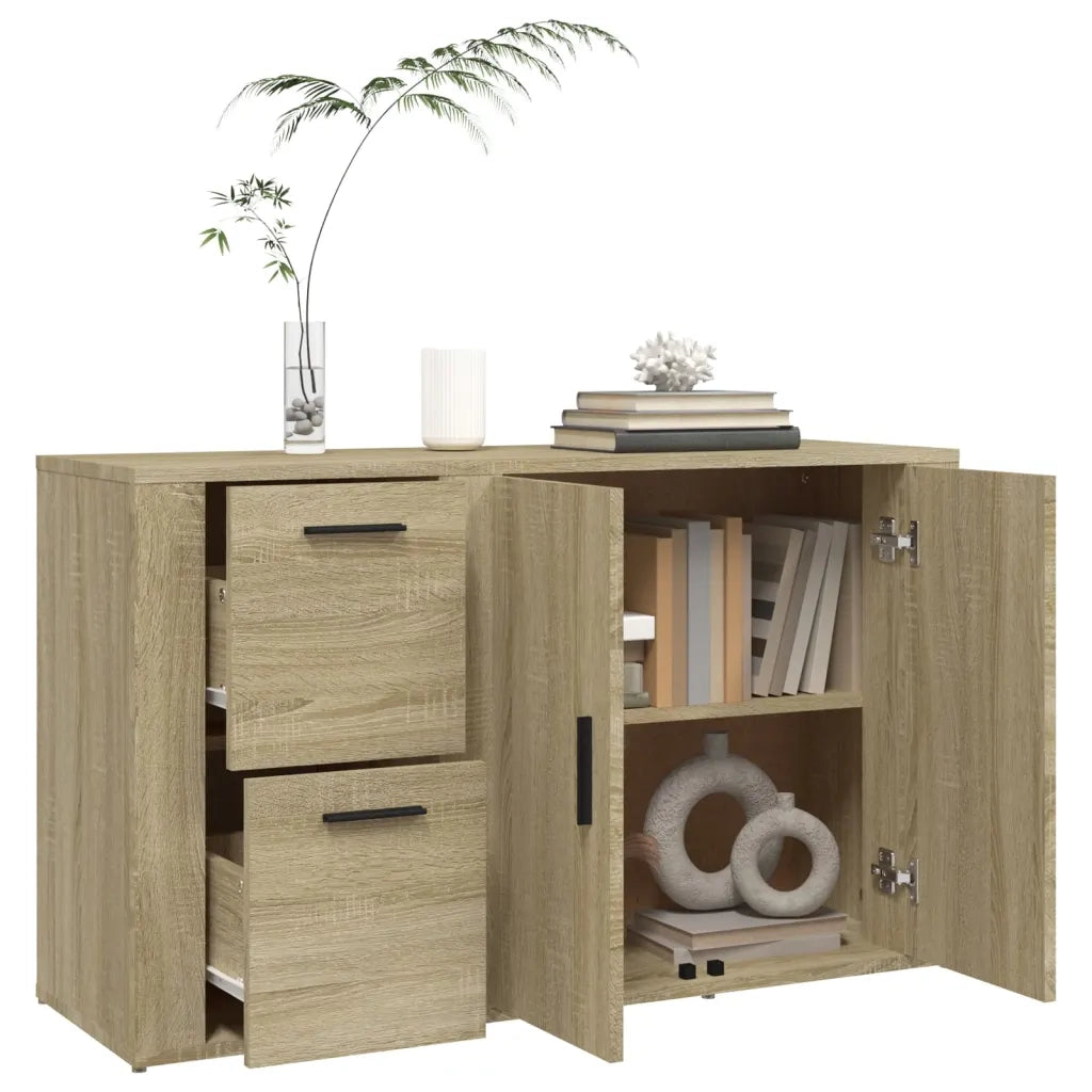 Credenza-Buffet-Armadio da cucina Rovere Sonoma 100x33x59,5 cm in Legno Multistrato