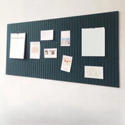 Pannello di lavoro, fotobord decorativo pieghevole in velluto con adesivo self-adesivo, adatto per scuola, casa, cucina e ufficio - verde