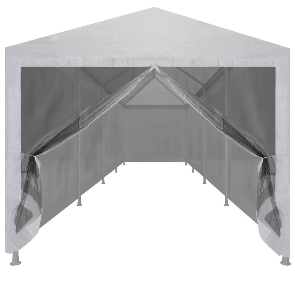 Tenda per Feste con 10 Pareti in Rete-Tenda da campeggio 12x3 m