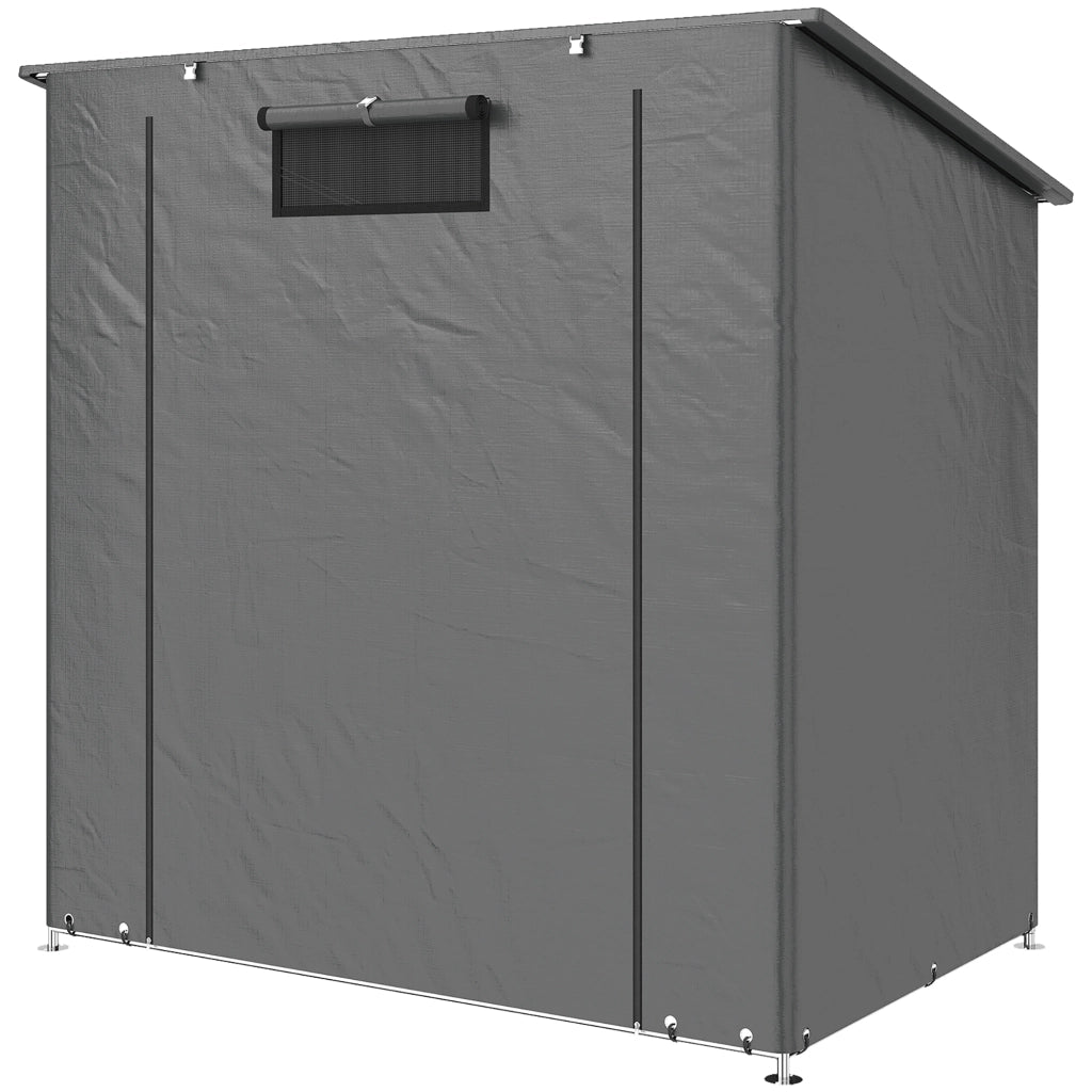 Garage Tenda Auto Impermeabile ¨C Xylo ¨C Grigio Scuro 190x120 cm con Finestre Ventilazione