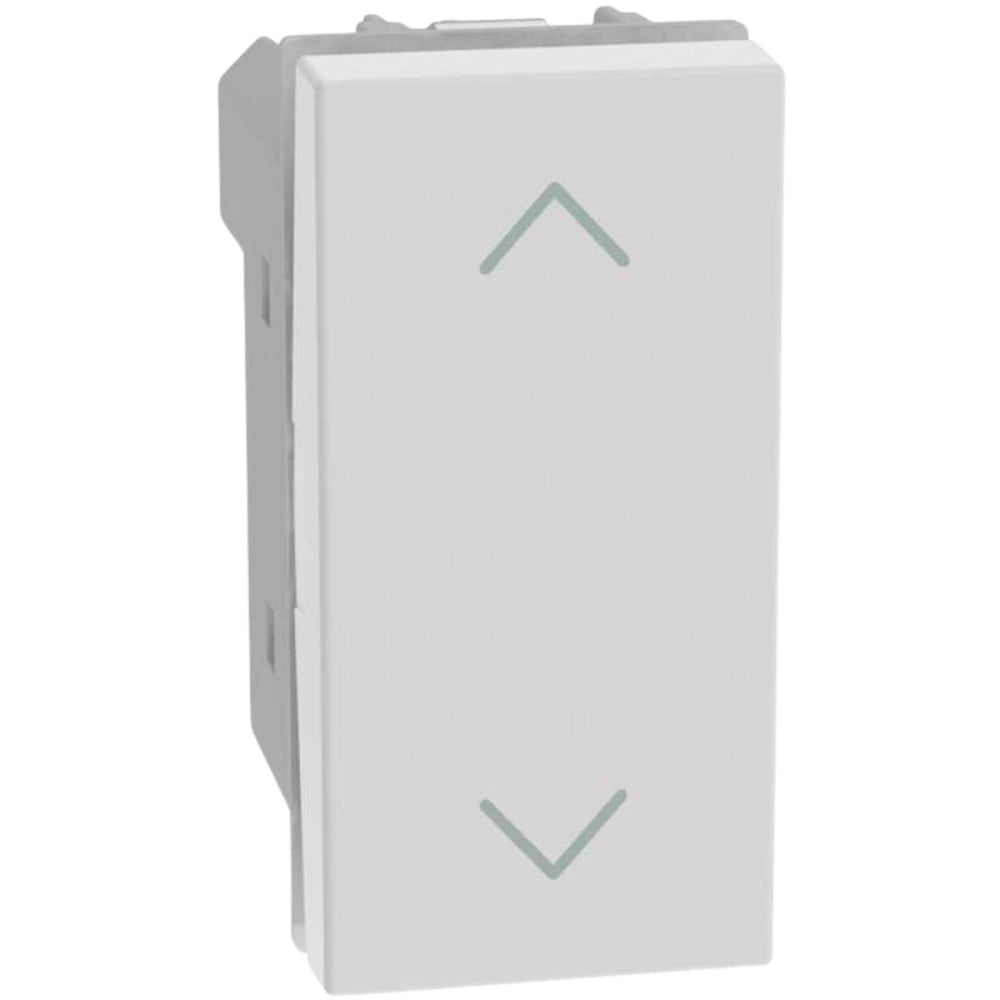 Bticino serie matixgo pulsanti doppi interbloccati 1p (no) + 1p (no) 10a 250vac *** colore bianco, confezione 1