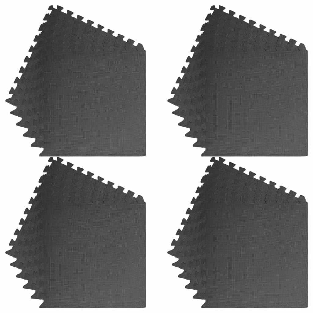 Tappetino per piscina 24 pz Nero 8,64 ㎡ Schiuma EVA 3433276