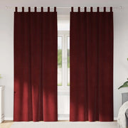 Tende oscuranti 2 pcs Rosso Vino 140 x 225 cm Velluto 4107310