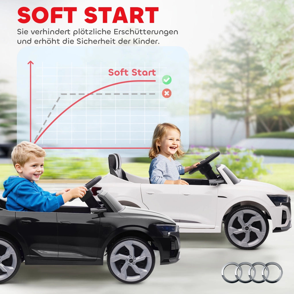 Auto elettrica per bambini Audi Q8 12V ¨C Minimal ¨C Nero