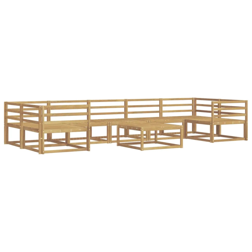 Set di divani da esterno 8 pcs Bianco 3386183