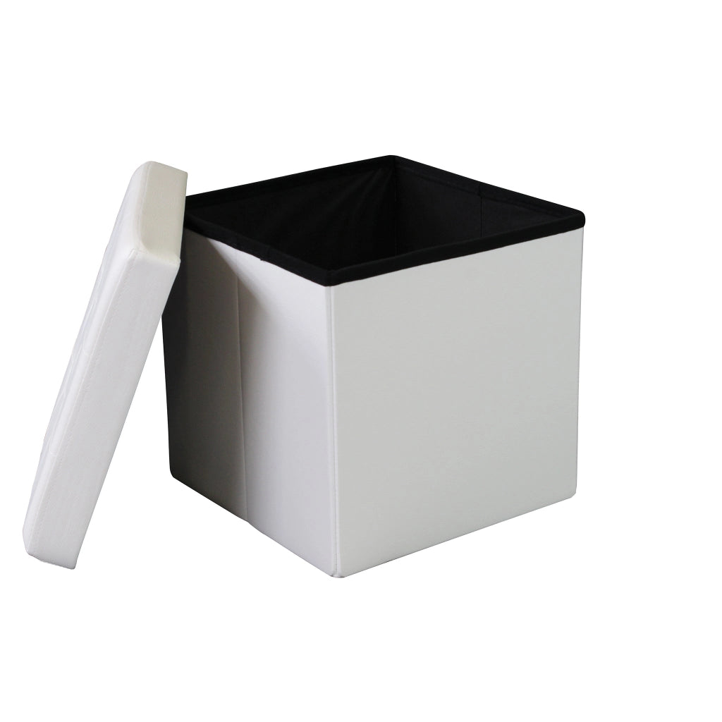 Pouf contenitore in similpelle - MADDOX
