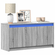 vidaXL Mobile Porta TV con LED Grigio Sonoma 100x34x50cm in Truciolato