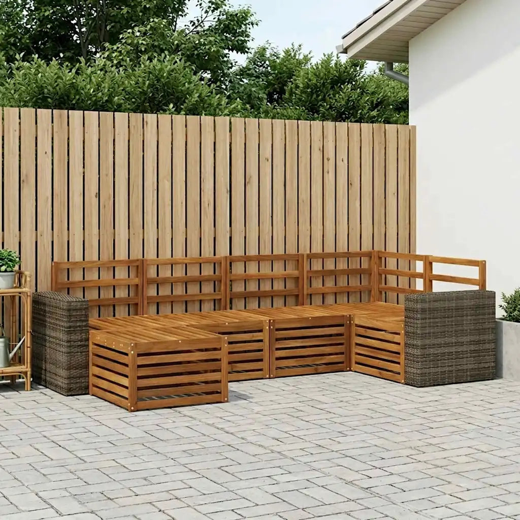 Set divano sezionale 6 pcs Naturale 3384575